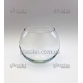 Ваза стеклянная шар Mazhura  AQUARIUM, d 15 см, h 12 см, v 1,2 л.